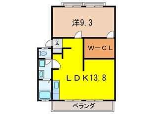 コ－トビレッジⅢの物件間取画像